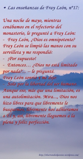 Las enseñanzas de Fray León nº17