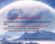 Las enseñanzas de Fray León nº21