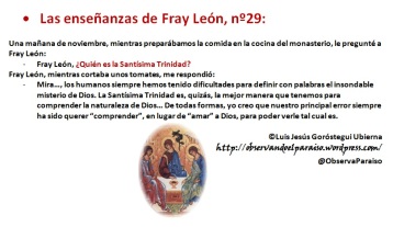 Las enseñanzas de Fray León nº29